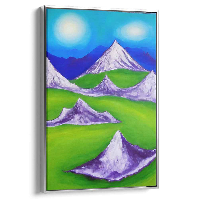 Whispering Shadows on Everest: Surreal Mountain Landscape Canvas Art