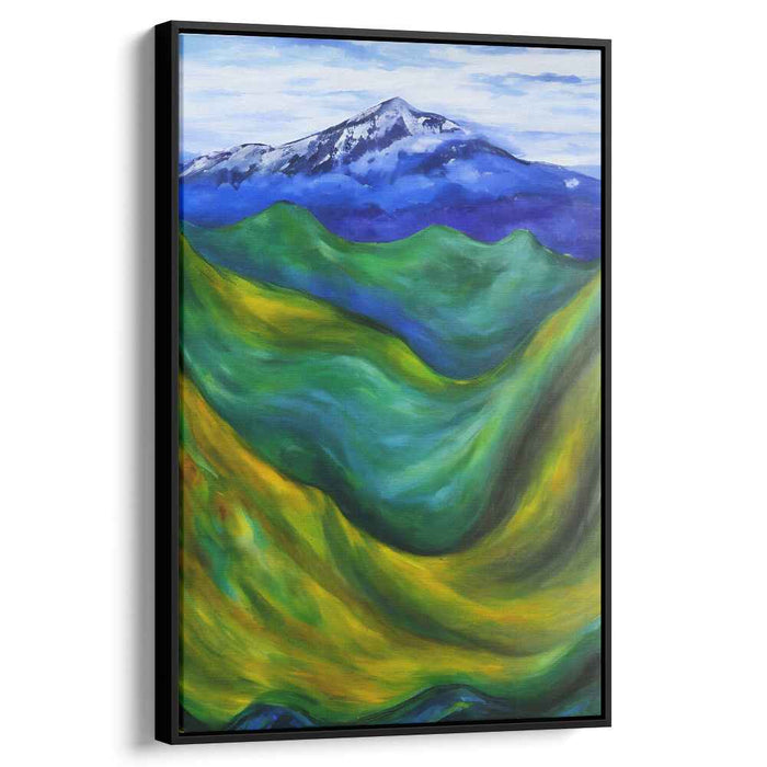 Eternal Summit Harmony: Majestic Mountain and Rolling Hills Landscape