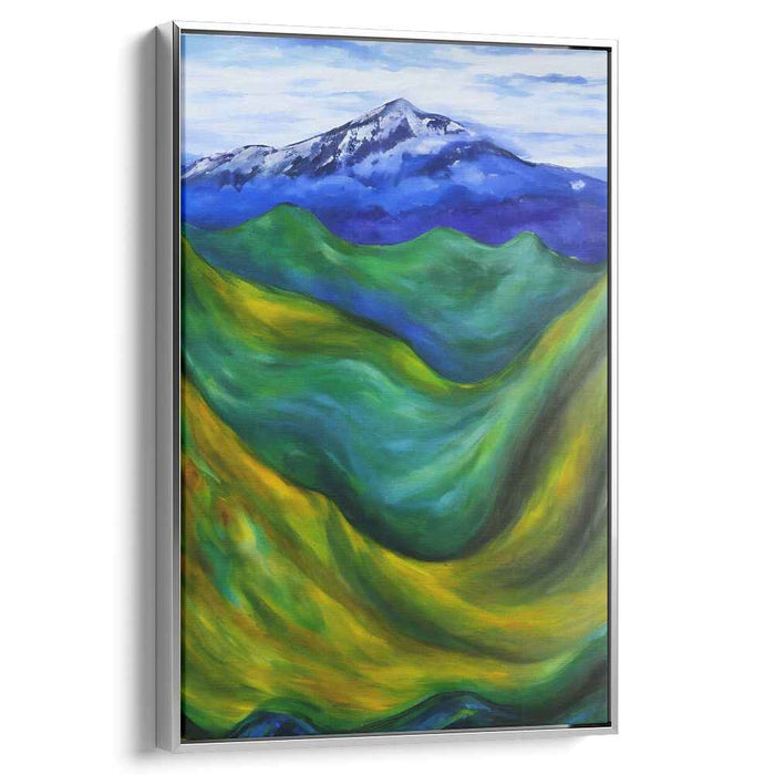 Eternal Summit Harmony: Majestic Mountain and Rolling Hills Landscape