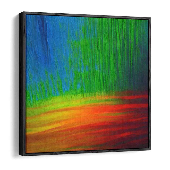 Echoes Of Earth's Spirit: Abstract Expressionist Landscape Canvas Art Print