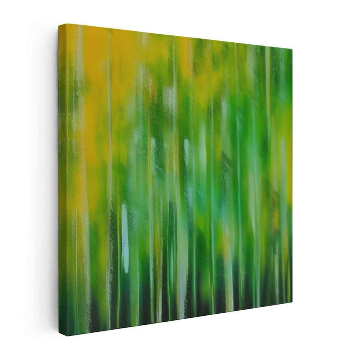 Abstract Grove Harmony: Abstract Forest Symphony Canvas Art