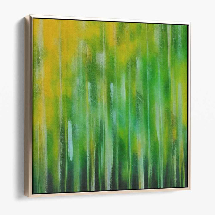 Abstract Grove Harmony: Abstract Forest Symphony Canvas Art