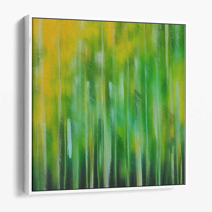 Abstract Grove Harmony: Abstract Forest Symphony Canvas Art