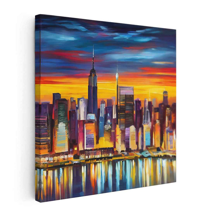 Abstract New York City Skyline #006