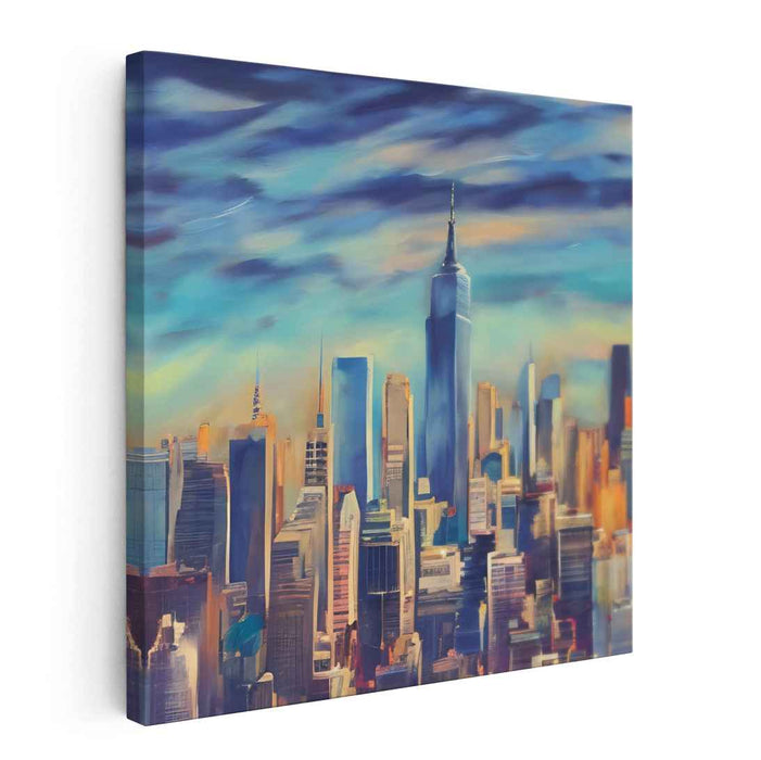 Cityscapes in Sapphire: Urban Dreamscape in Blue