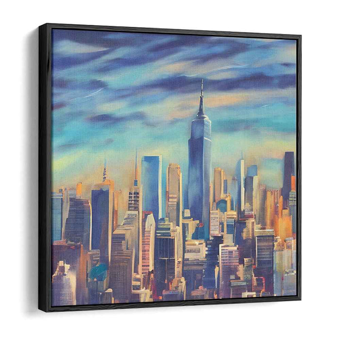 Cityscapes in Sapphire: Urban Dreamscape in Blue