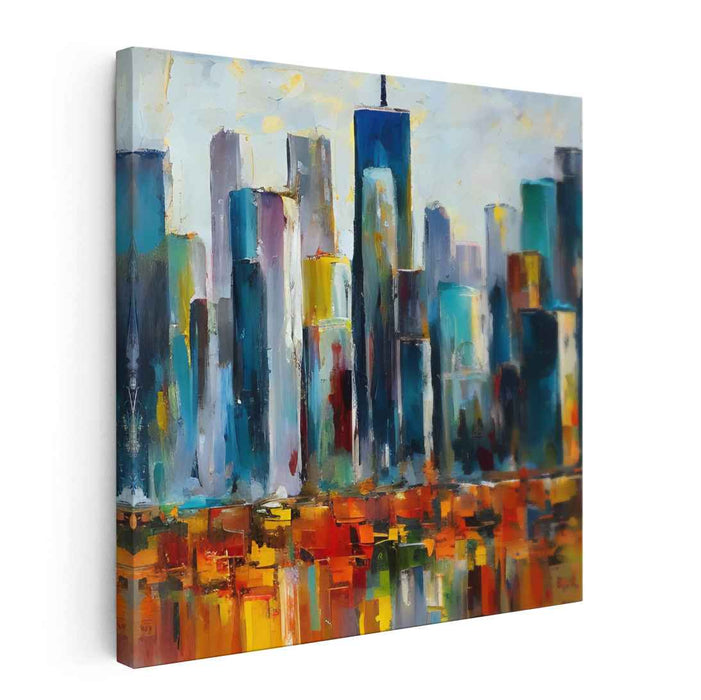 Abstract New York City Skyline #026