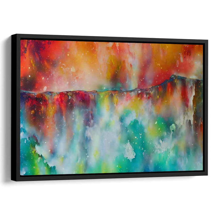Colorful Melodies Dance: A Symphony of Colors - Abstract Watercolor Canvas Art