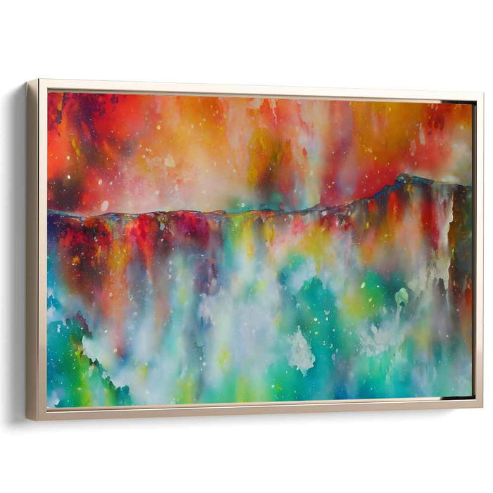 Colorful Melodies Dance: A Symphony of Colors - Abstract Watercolor Canvas Art