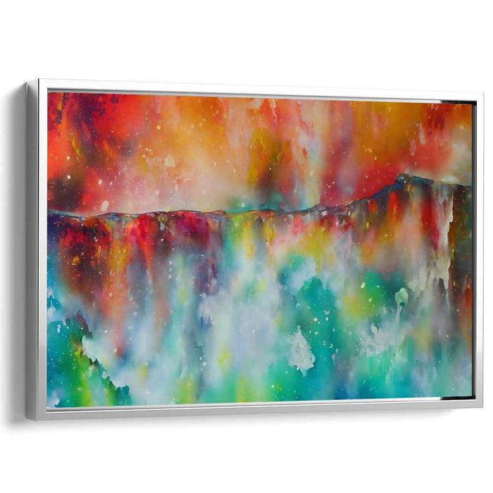 Colorful Melodies Dance: A Symphony of Colors - Abstract Watercolor Canvas Art