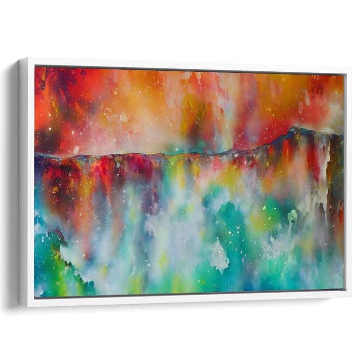 Colorful Melodies Dance: A Symphony of Colors - Abstract Watercolor Canvas Art