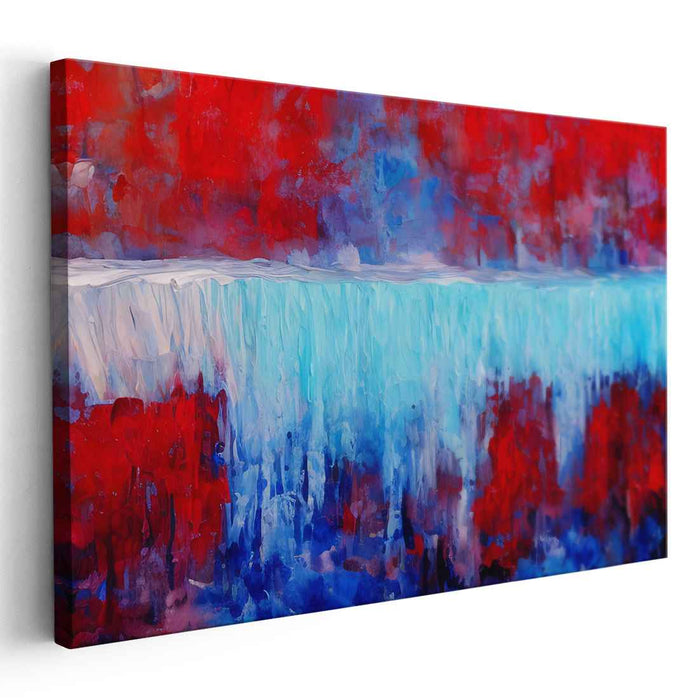 Colorful Dreamscape Expedition: A Vivid Abstract Journey Canvas Art