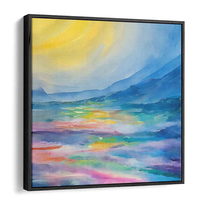 Chromatic Enigma: Abstract Landscape with Vibrant Colors