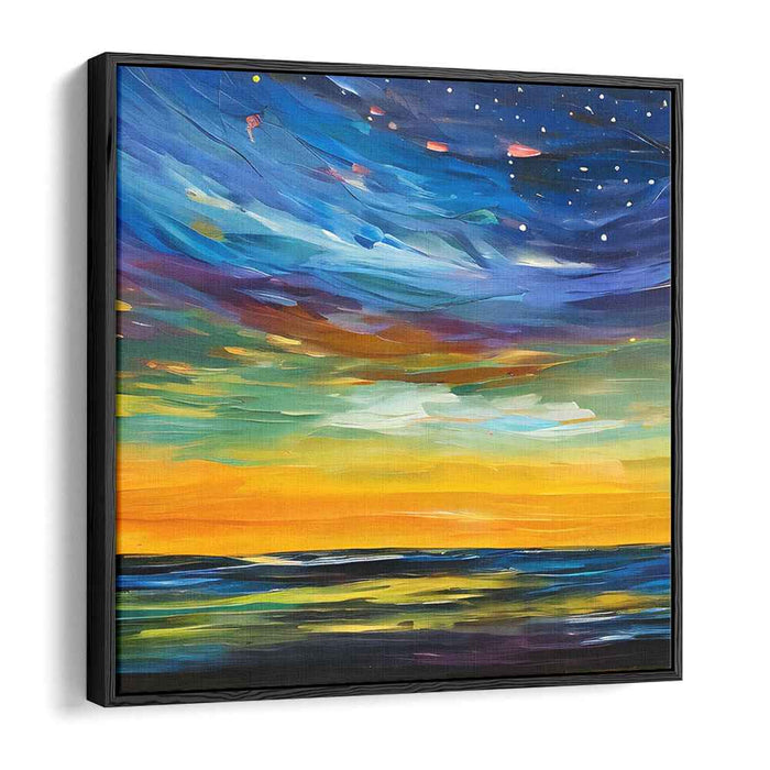 Oceanic Energy Shift: Dynamic Abstract Seascape Canvas Art