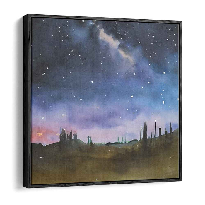 Celestial Desert: A Tranquil Night Under the Stars