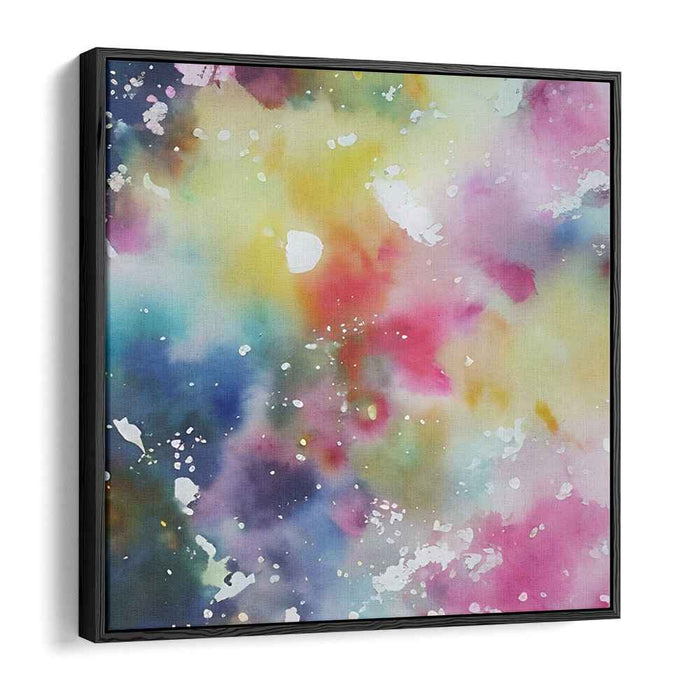 Melodic Aqua Dreams: A Watercolor Symphony Canvas Art Print
