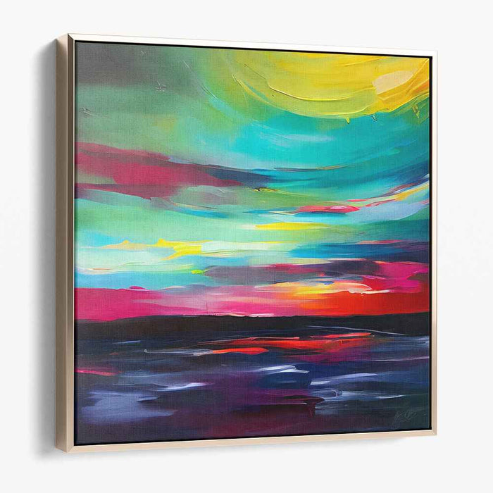 Spectral Imagination: A Vivid Abstract Exploration Canvas Art Print