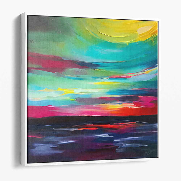 Spectral Imagination: A Vivid Abstract Exploration Canvas Art Print