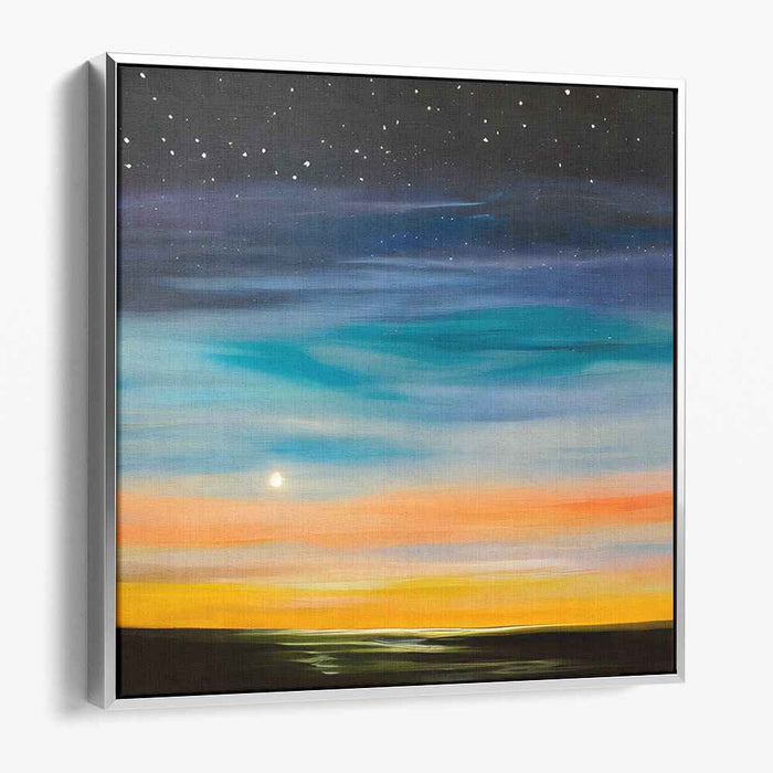 Day's End to Night's Arrival: Sunset to Starlight Canvas Art Print