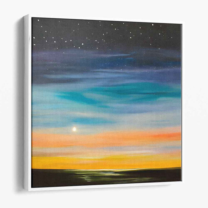 Day's End to Night's Arrival: Sunset to Starlight Canvas Art Print