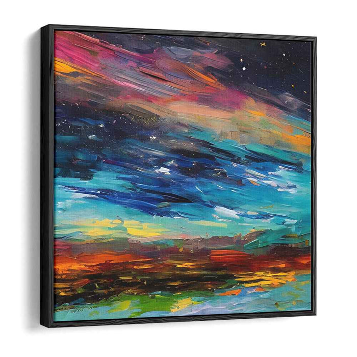 Sweeping Earth Tones: Abstract Expressionist Landscape Canvas Art