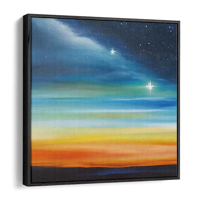 Ethereal Spectrum Tapestry: Celestial Gradient Canvas Art Print
