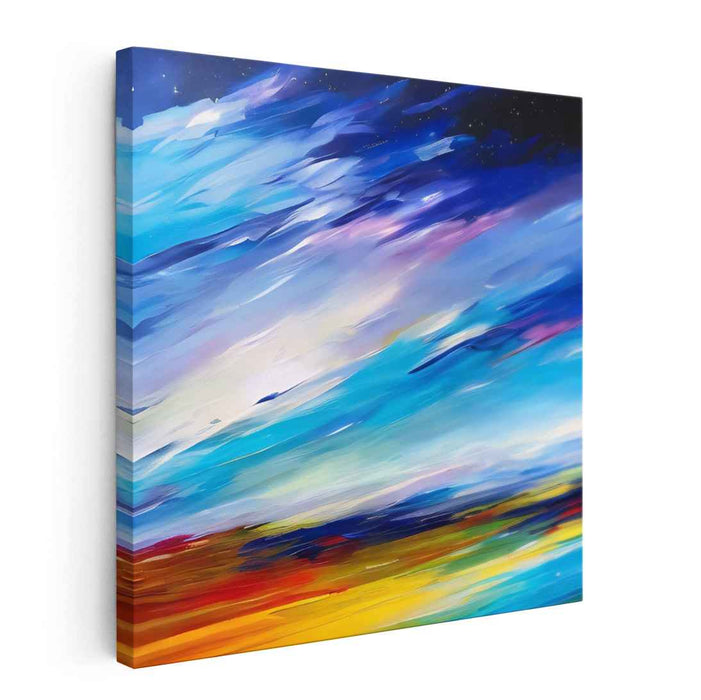 Whispering Palette Symphony: Abstract Expressionist Canvas Art Print