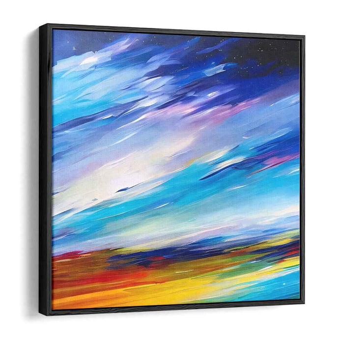 Whispering Palette Symphony: Abstract Expressionist Canvas Art Print
