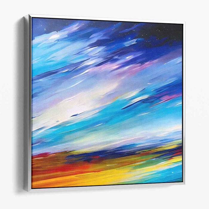 Whispering Palette Symphony: Abstract Expressionist Canvas Art Print