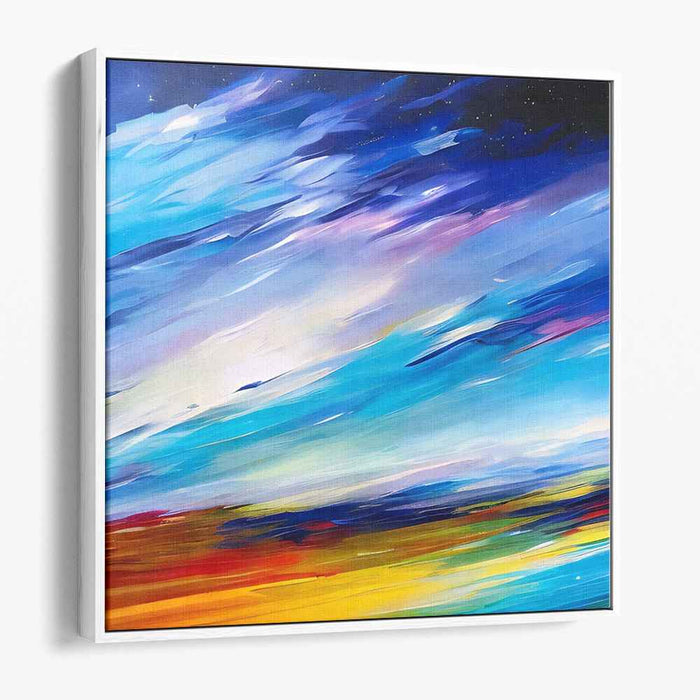 Whispering Palette Symphony: Abstract Expressionist Canvas Art Print