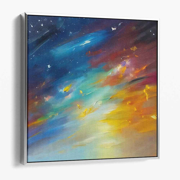 Chromatic Luminescence Dance: Vivid Abstract Exploration of Color and Light Canvas Art