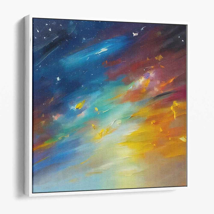 Chromatic Luminescence Dance: Vivid Abstract Exploration of Color and Light Canvas Art