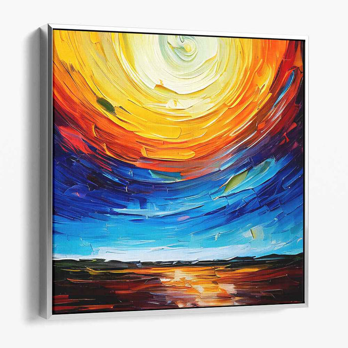 Fluid Currents: Dynamic Abstract Seascape Canvas Art