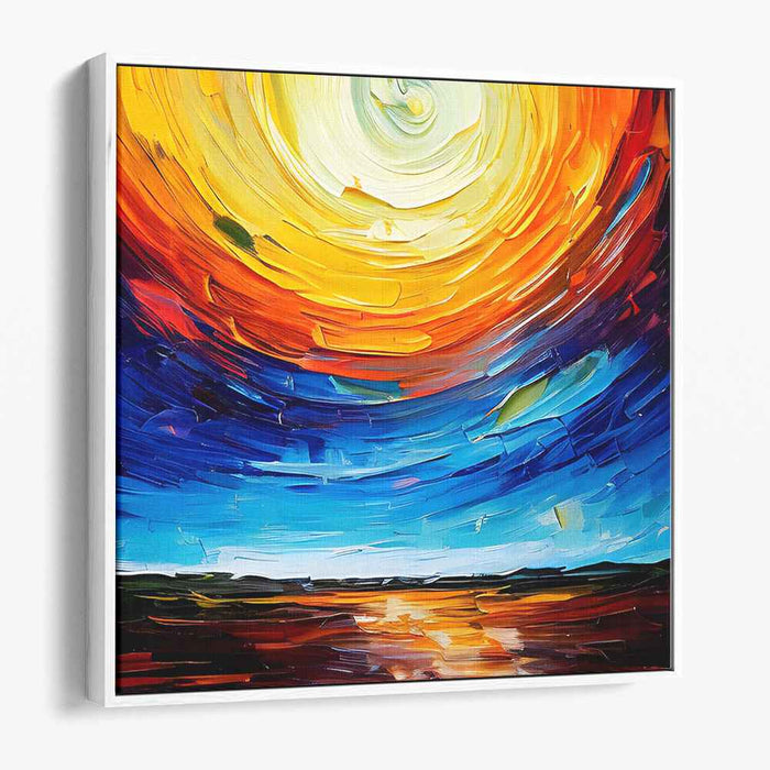 Fluid Currents: Dynamic Abstract Seascape Canvas Art