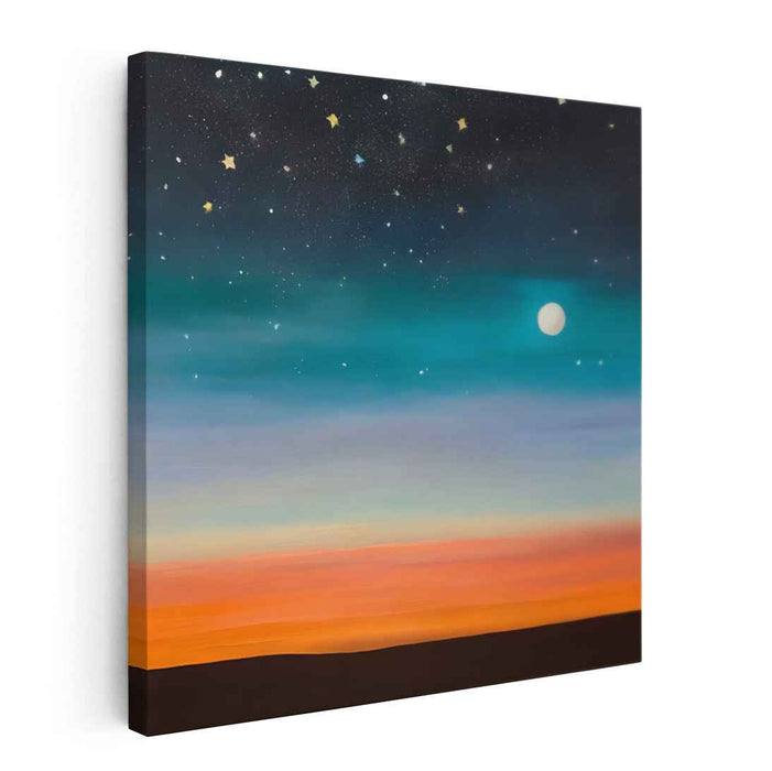 Twilight Serenity Canvas: Tranquil Sky and Sunset Canvas Art Print