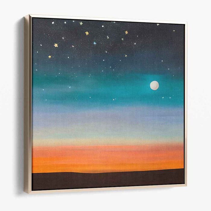 Twilight Serenity Canvas: Tranquil Sky and Sunset Canvas Art Print