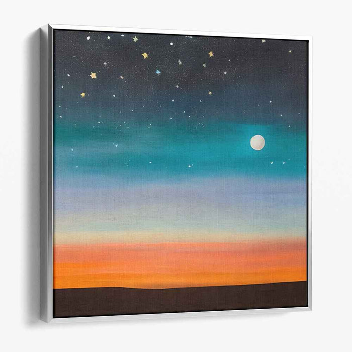 Twilight Serenity Canvas: Tranquil Sky and Sunset Canvas Art Print