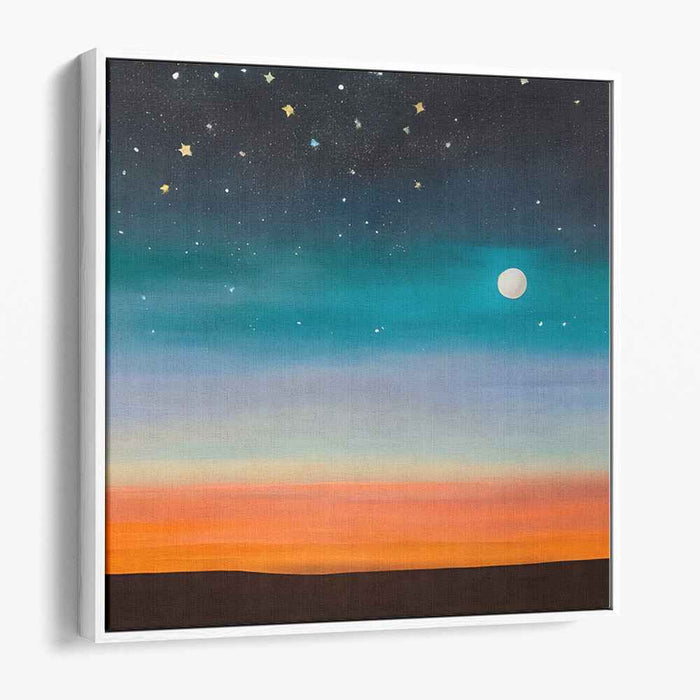 Twilight Serenity Canvas: Tranquil Sky and Sunset Canvas Art Print
