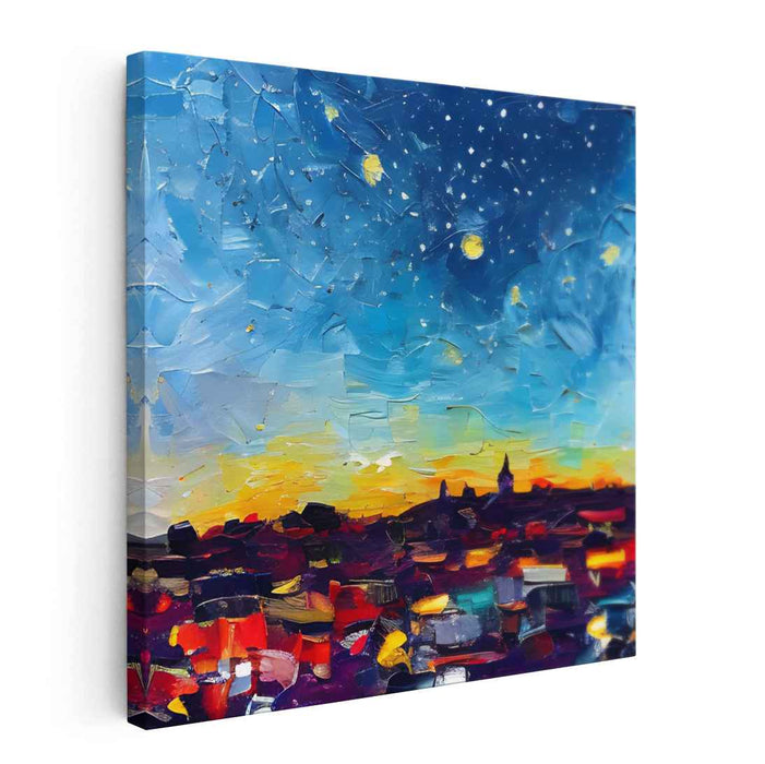 Twilight Tango Painting: A Vivid Journey from Dusk to Dawn Canvas Art