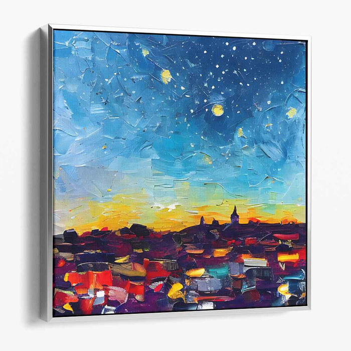Twilight Tango Painting: A Vivid Journey from Dusk to Dawn Canvas Art