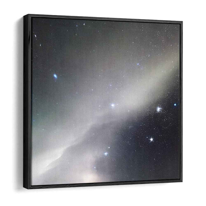 Nocturnal Celestial Symphony: Starry Night Sky Canvas Art Print
