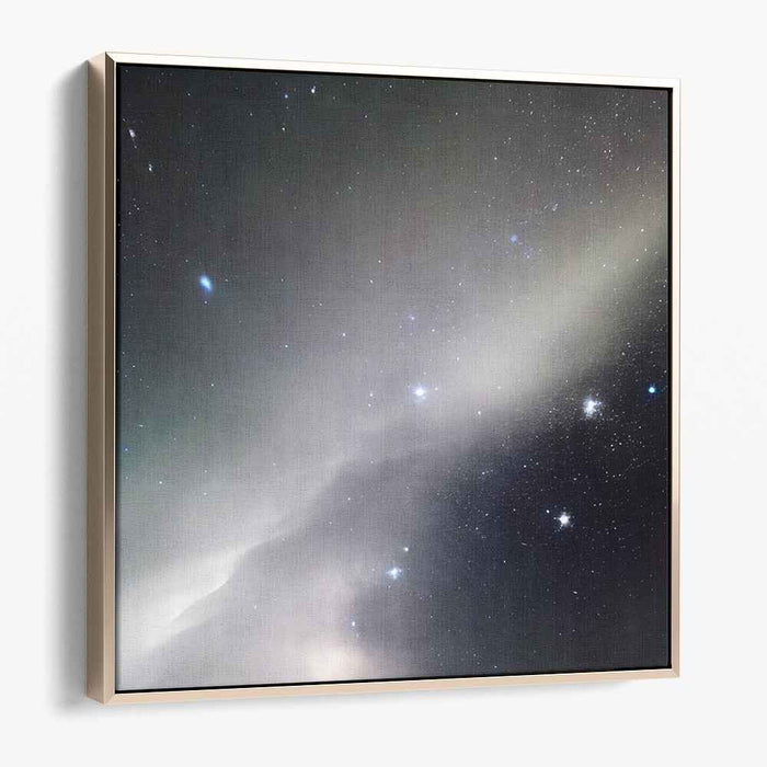 Nocturnal Celestial Symphony: Starry Night Sky Canvas Art Print