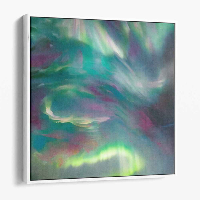 Chaos Unleashed Spectrum Dance: Abstract Expressionist Canvas Art with Vibrant Color Swirls