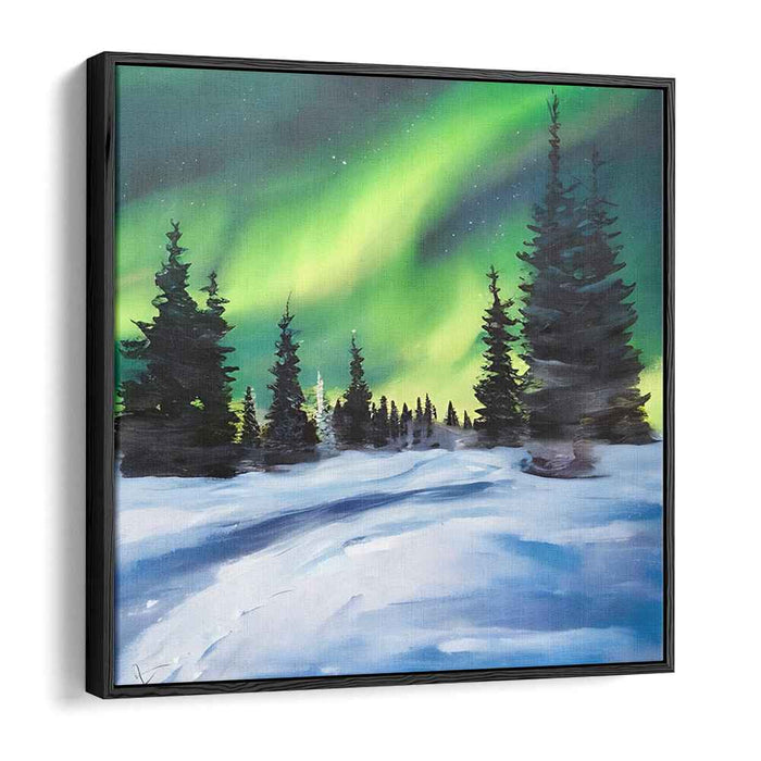 Aurora Borealis: Winter Wonderland Canvas Art Print