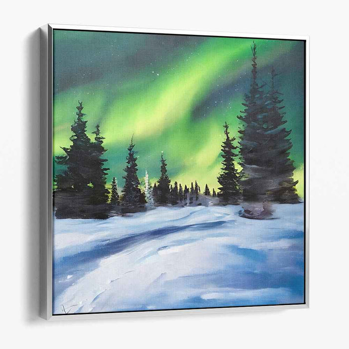 Aurora Borealis: Winter Wonderland Canvas Art Print