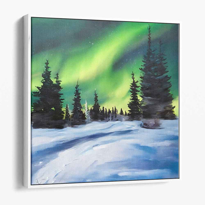 Aurora Borealis: Winter Wonderland Canvas Art Print