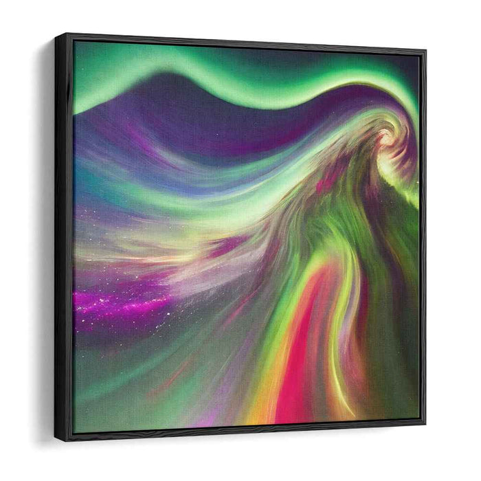 Celestial Rhythms: Abstract Expressionist Galaxy Canvas Art Print