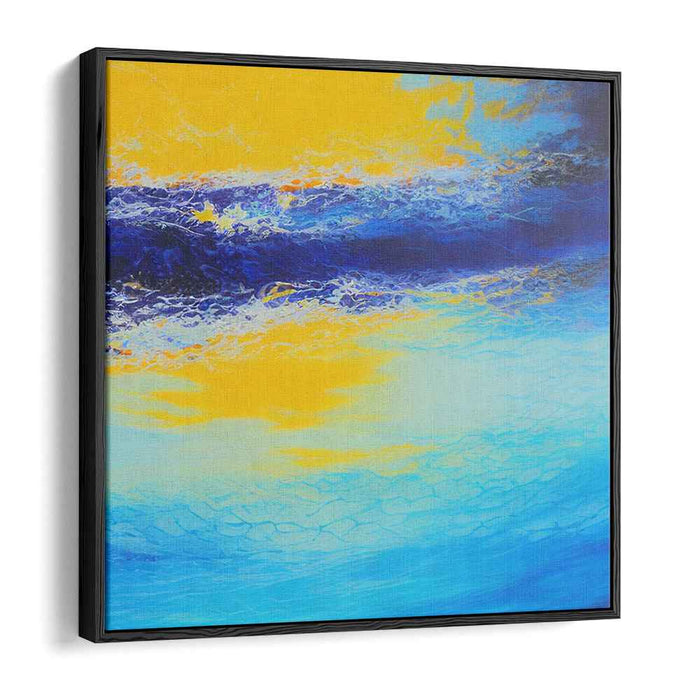 Tidal Impulse: Abstract Expressionist Ocean Canvas Art Print