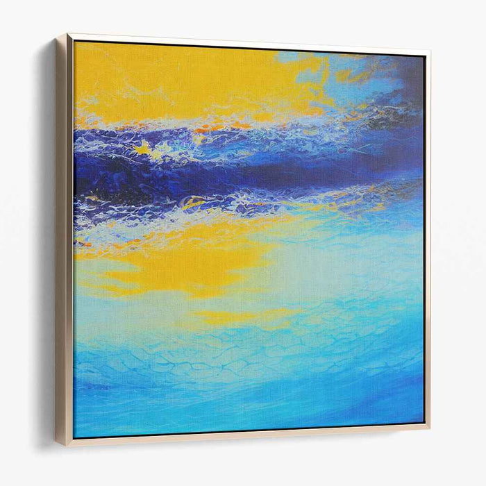 Tidal Impulse: Abstract Expressionist Ocean Canvas Art Print