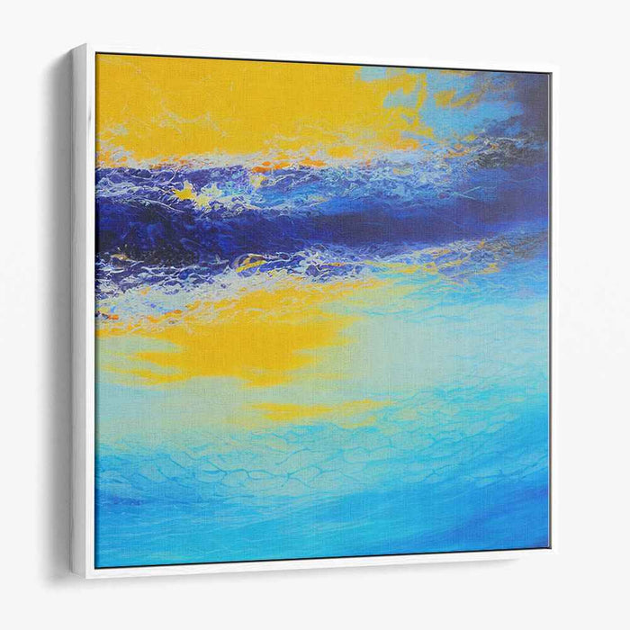 Tidal Impulse: Abstract Expressionist Ocean Canvas Art Print